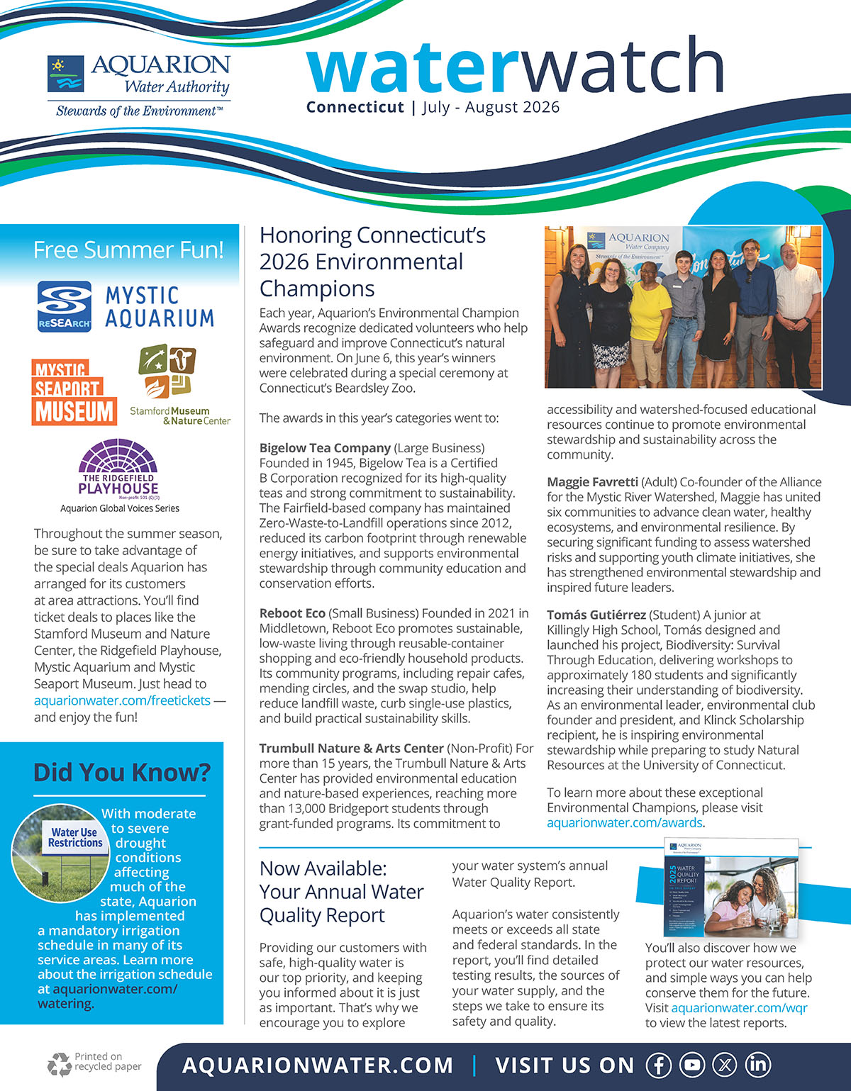 Water Watch February-March 2026-CT