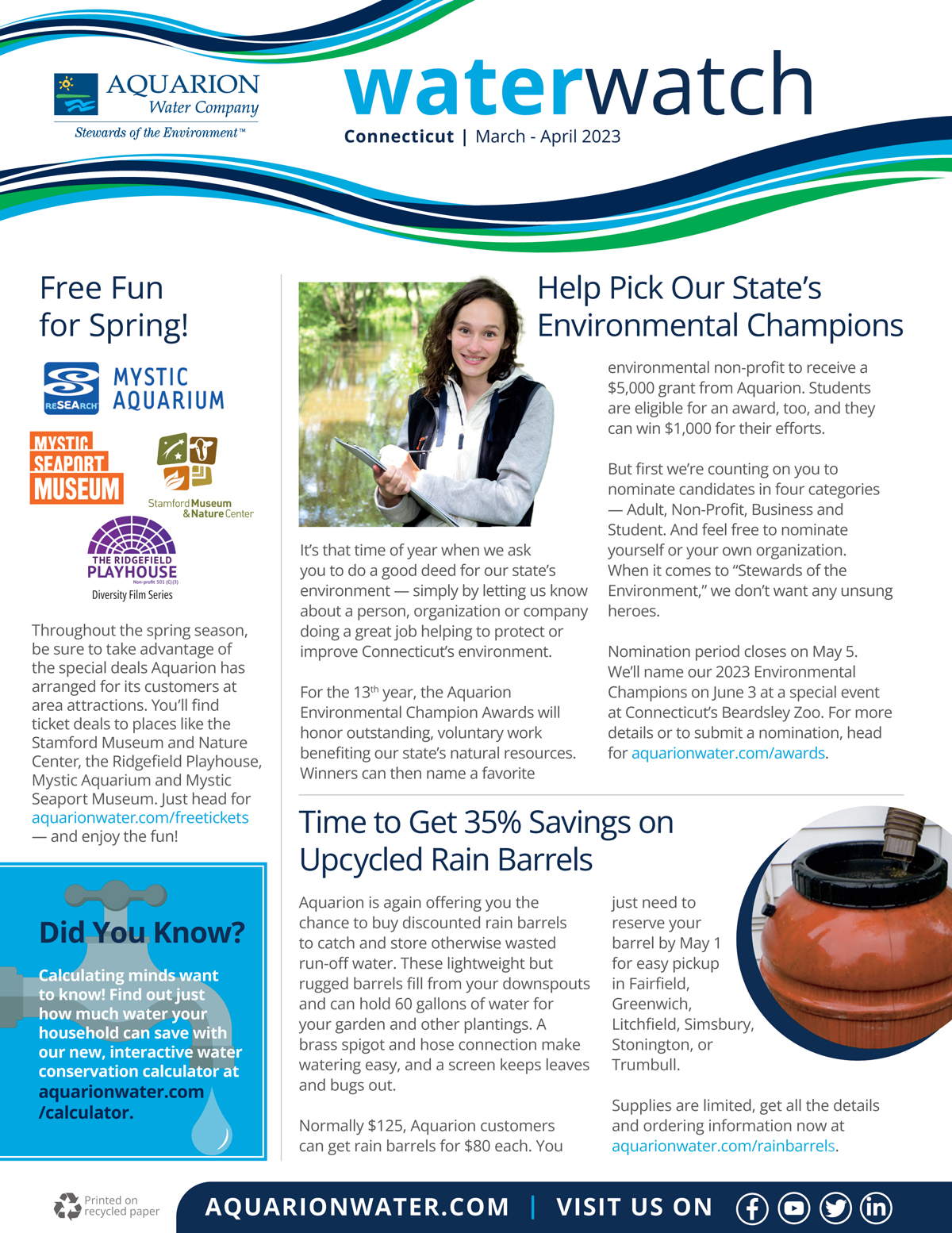 water watch newsletter cover