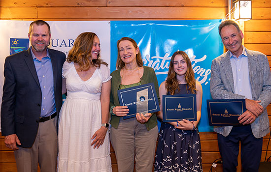 Aquarion's 2022 Environmental Champion Award winners posing for a group photo