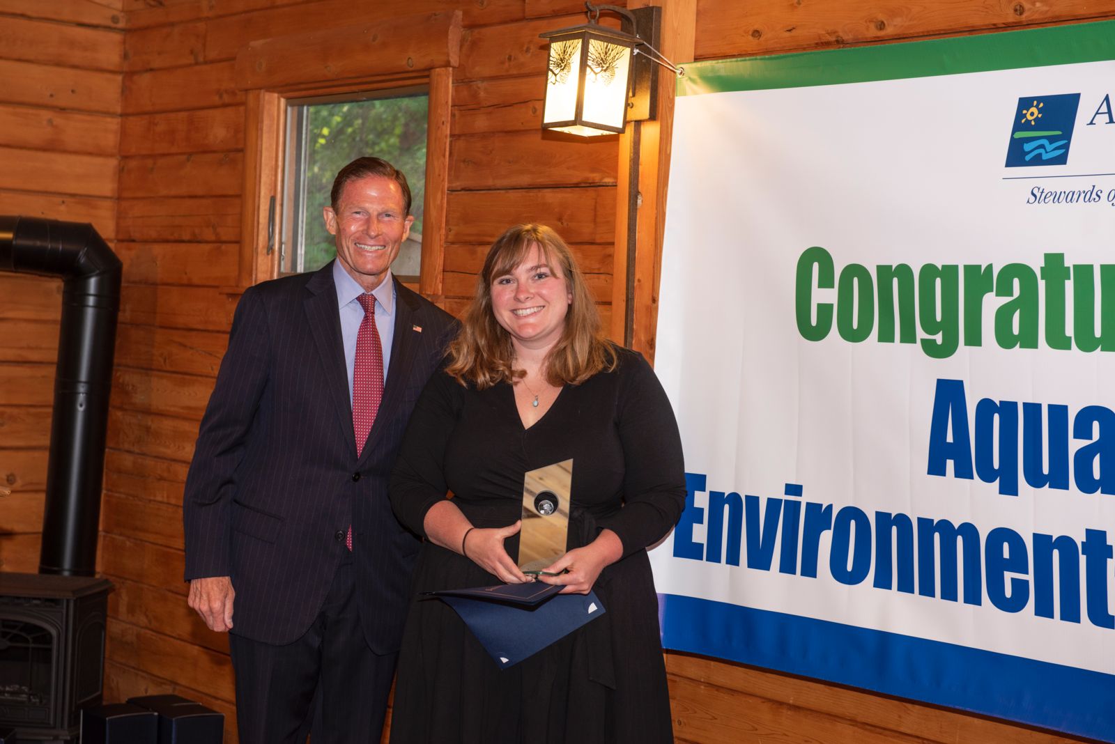 Senator Blumenthal and Katherine Bagley (Yale Environmental 360)