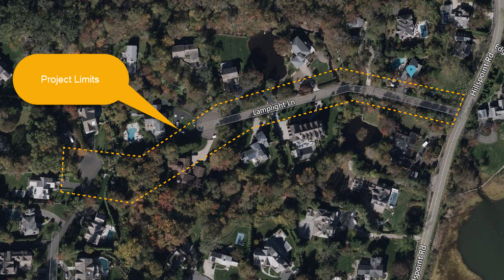 Lamplight project limits map